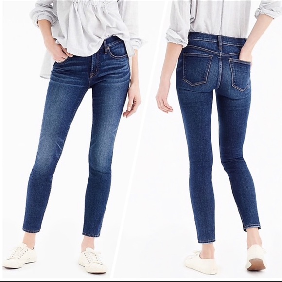 J. Crew Denim - J. Crew 8” Toothpick Distress Washed Skinny Jeans SZ 28